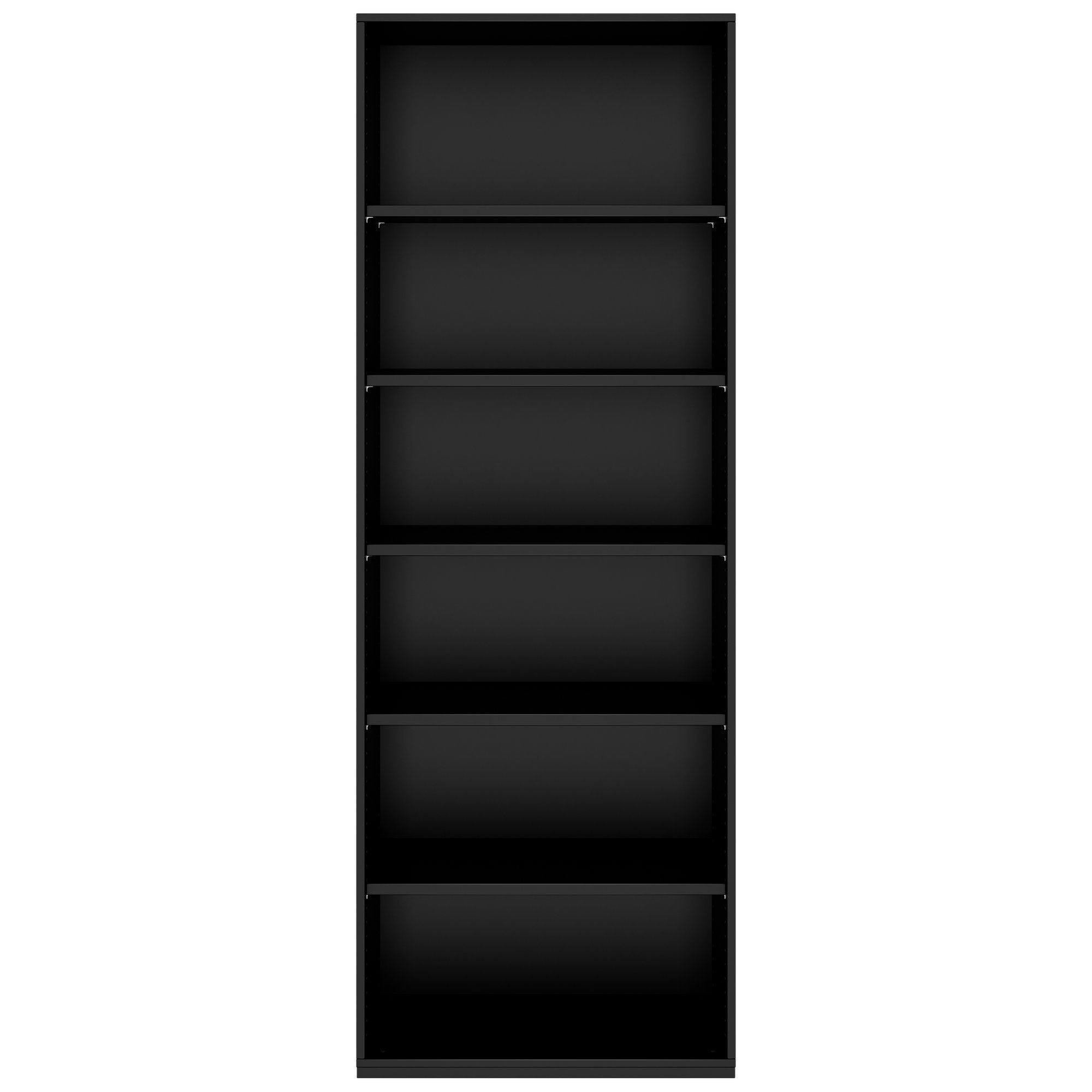 PRO Regalschrank | 6 OH, 400 - 1200 x 2250 mm, Schwarz