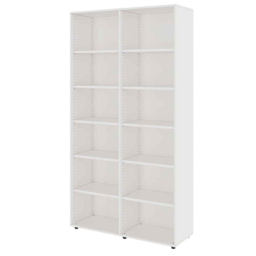 PRO Shelf cabinet | 6 Oh, 400 - 1200 x 2250 mm, white
