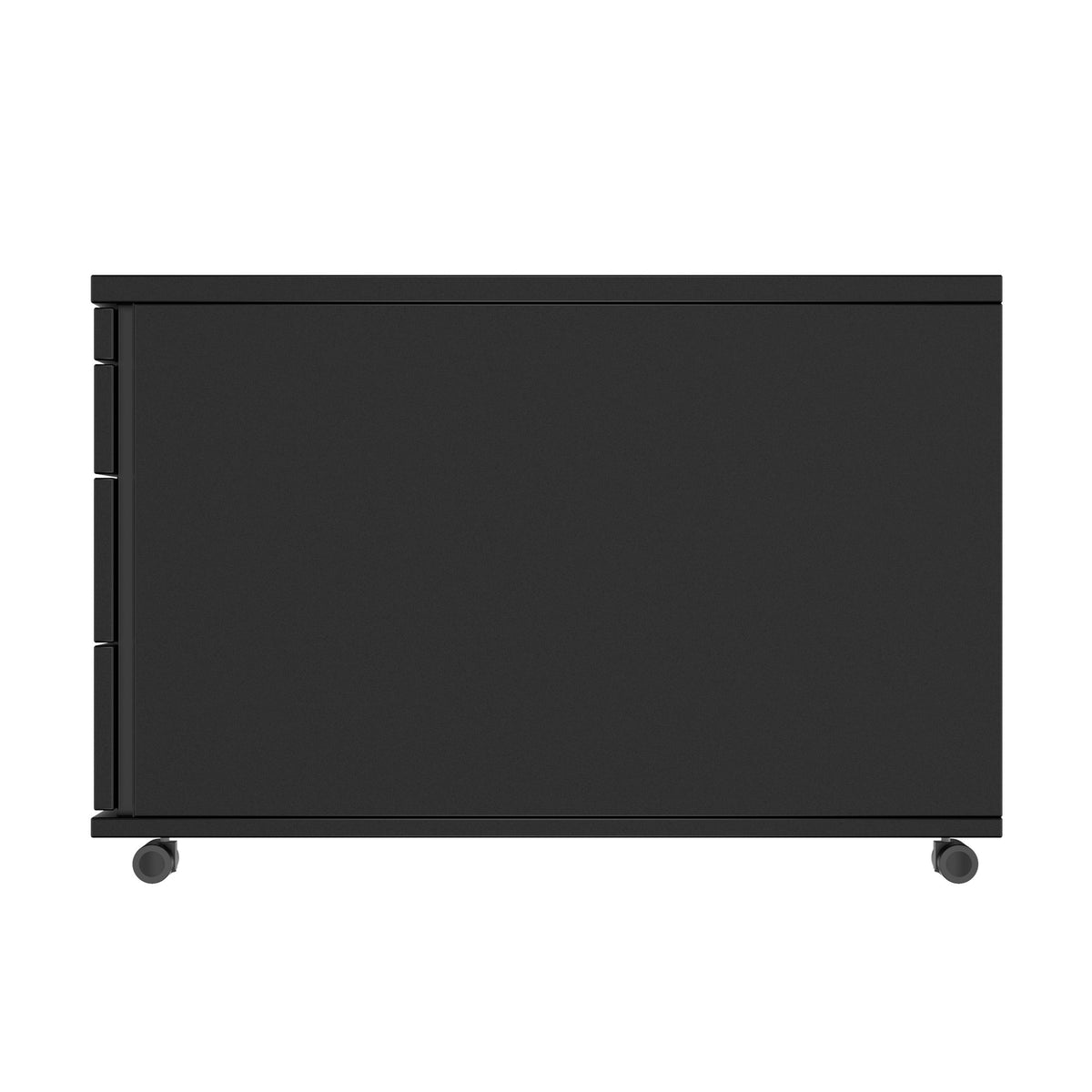 PRO Rollcontainer | 800 mm tief, Kleinteilefach, Soft-Close, Schwarz - 4 Lightbox Main Image