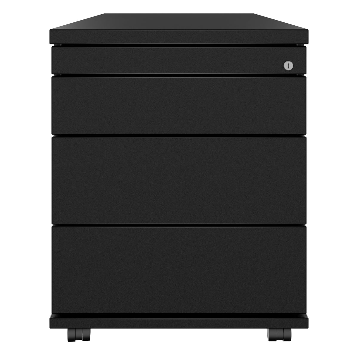 PRO Rollcontainer | 800 mm tief, Kleinteilefach, Soft-Close, Schwarz - 2 Lightbox Main Image