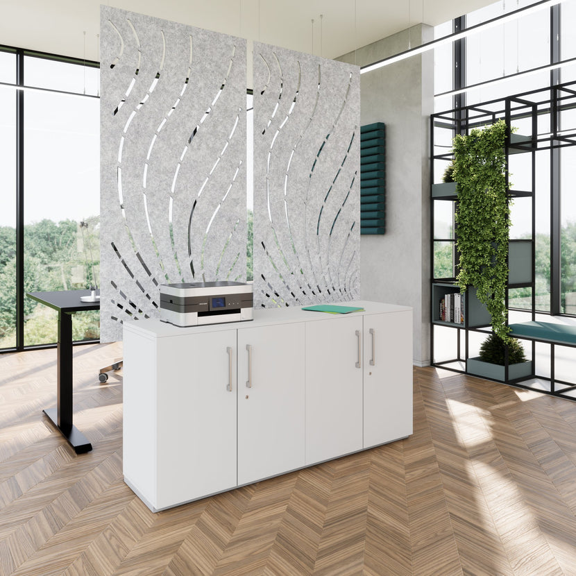 PRO wall unit | 2 OH, 1600 x 788 mm, gray