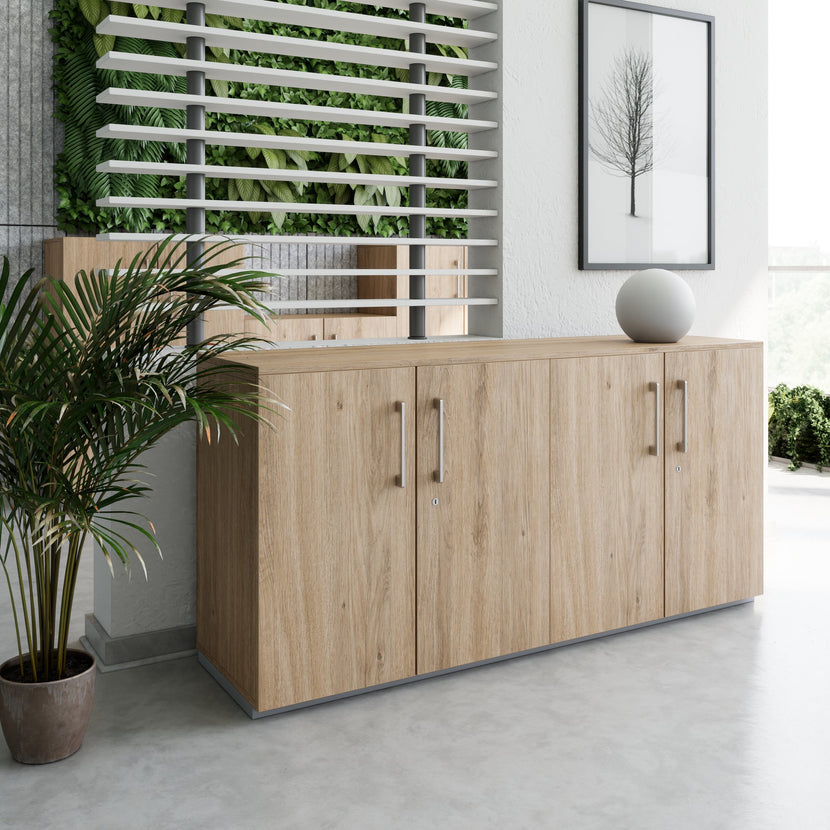 PRO wall unit | 2 OH, 1600 x 788 mm, natural oak