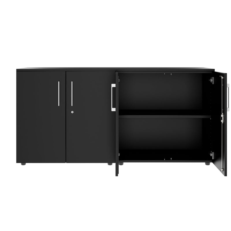 PRO Schrankwand | 2 OH, 1600 x 788 mm, Schwarz - 3 Main Image