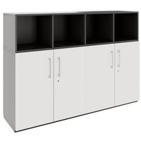 PRO Parete muro | 3 OH, 1600 x 1140 mm, grafite / bianco