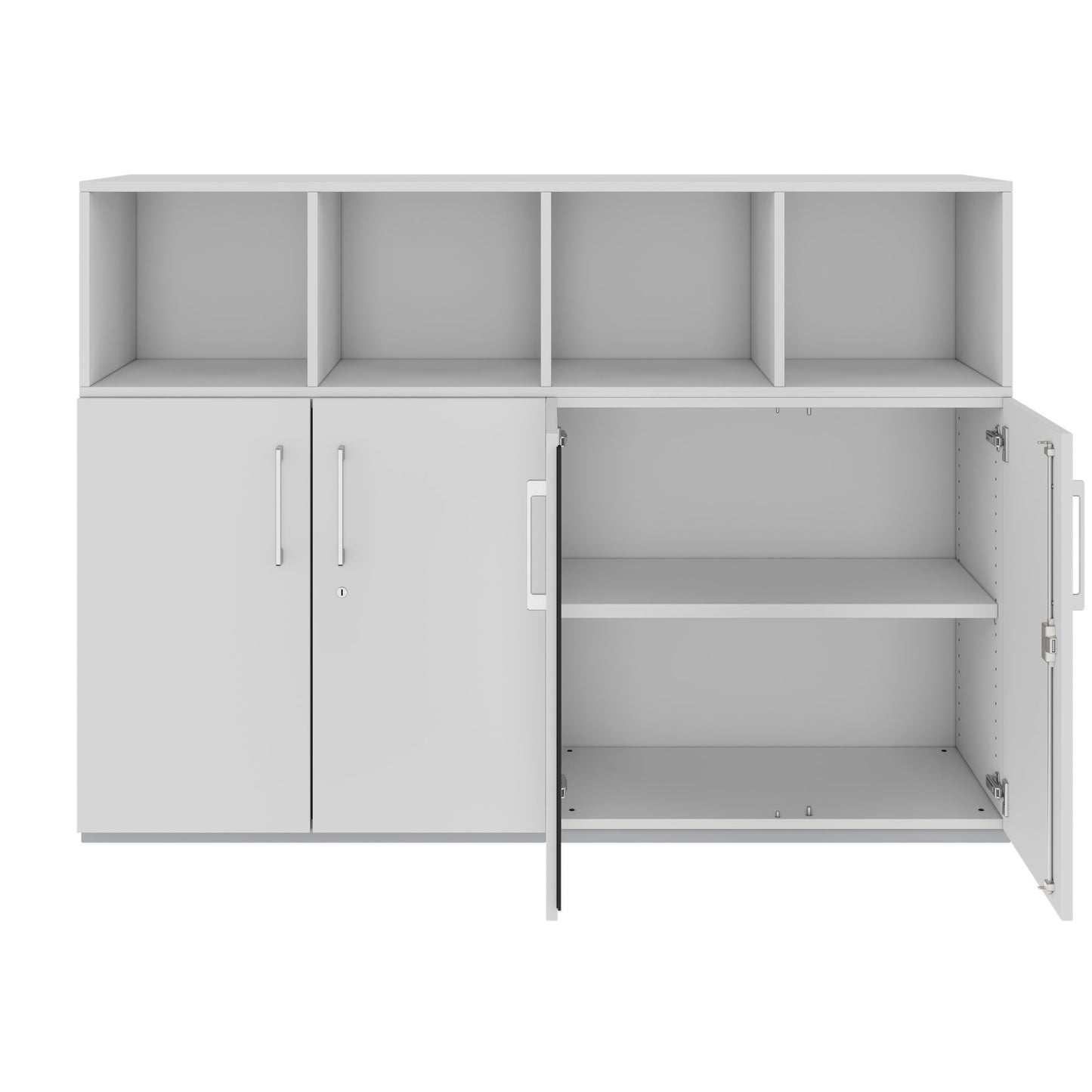 PRO wall unit | 3 OH, 1600 x 1140 mm, gray