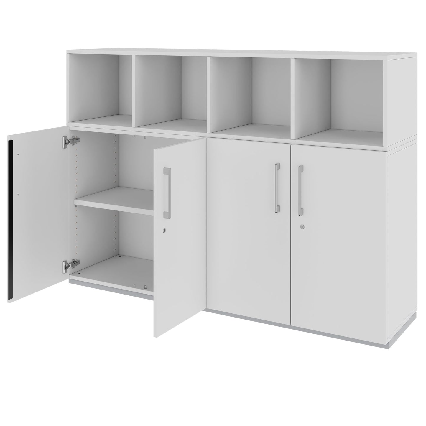 PRO wall unit | 3 OH, 1600 x 1140 mm, gray