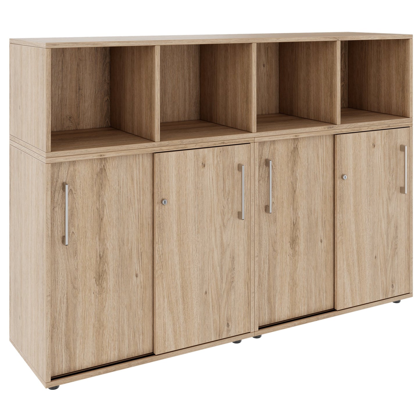 PRO Parete muro | 3 OH, 1600 x 1140 mm, quercia naturale