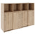 PRO Parete muro | 3 OH, 1600 x 1140 mm, quercia naturale