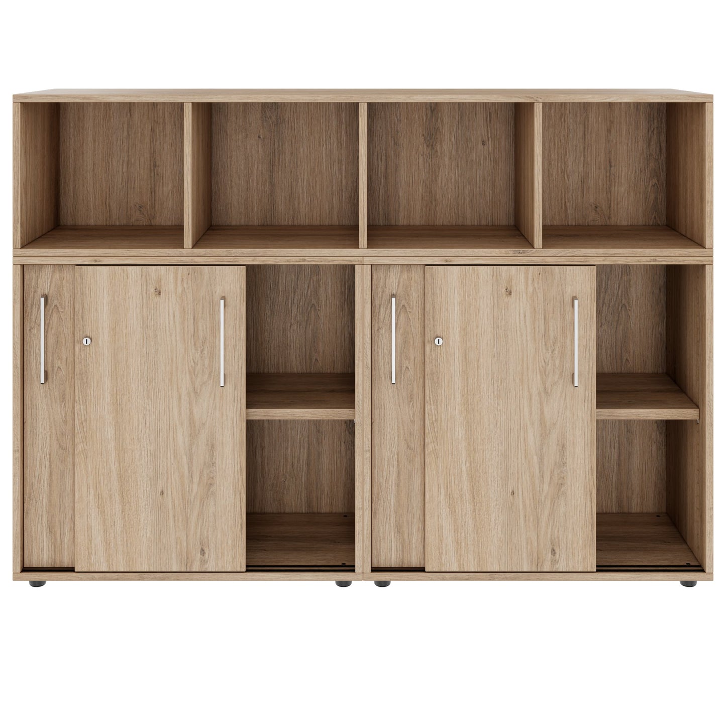PRO Parete muro | 3 OH, 1600 x 1140 mm, quercia naturale