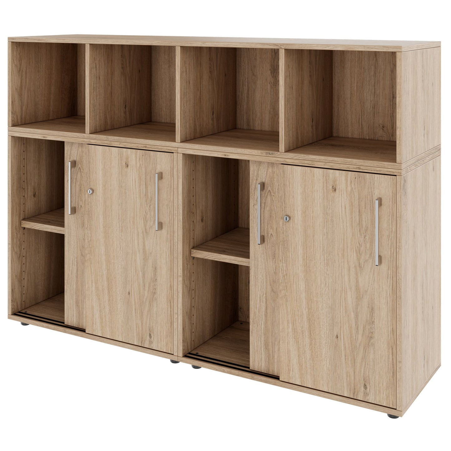 PRO Parete muro | 3 OH, 1600 x 1140 mm, quercia naturale