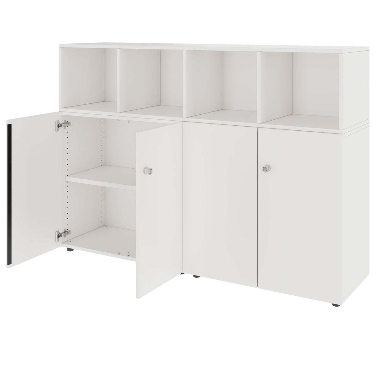 PRO Mobile a parete | 3 alzate, 1600 x 1140 mm, bianco  - 4 Lightbox Main Image
