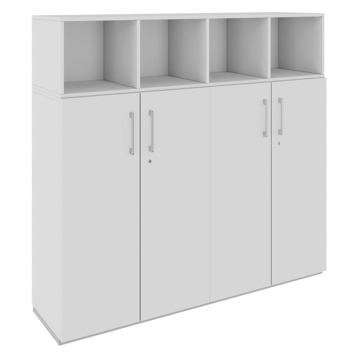 PRO Cabinet wall | 4 OH, 1600 x 1510 mm, grey  - 1 Lightbox Main Image