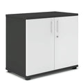 UNI Armoire à portes battantes | 2 OH, 800 x 777 mm, anthracite / blanc  - 2 Thumbnail Image