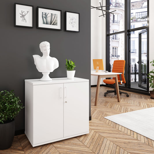 UNI Armoire de porte d'aile | 2 oh, 800 x 777 mm, blanc