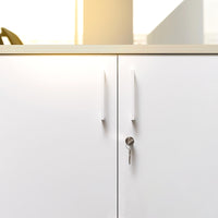 UNI Flügeltürenschrank | 3 OH, 800 x 1143 mm, Ahorn / Weiß
