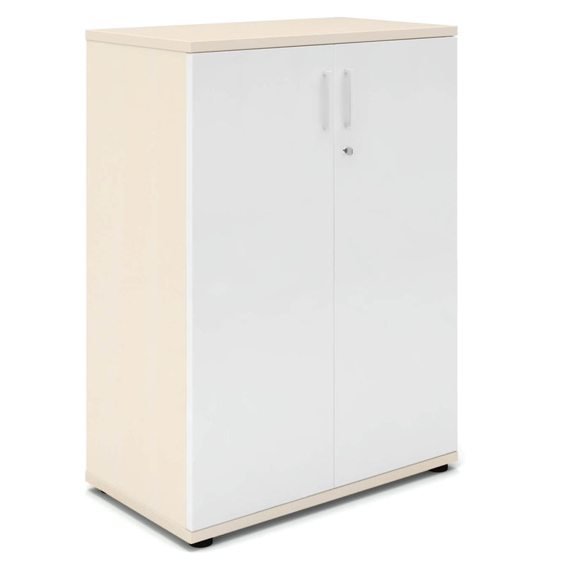 UNI Armoire à portes battantes | 3 OH, 800 x 1143 mm, érable / blanc  - 2 Main Image