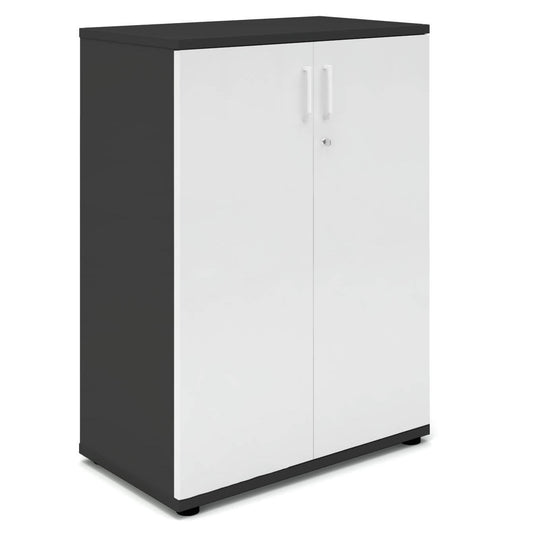 UNI Wing door cabinet | 3 Oh, 800 x 1143 mm, anthracite / white