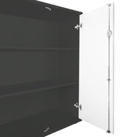 UNI Flügeltürenschrank | 3 OH, 800 x 1143 mm, Anthrazit / Weiß