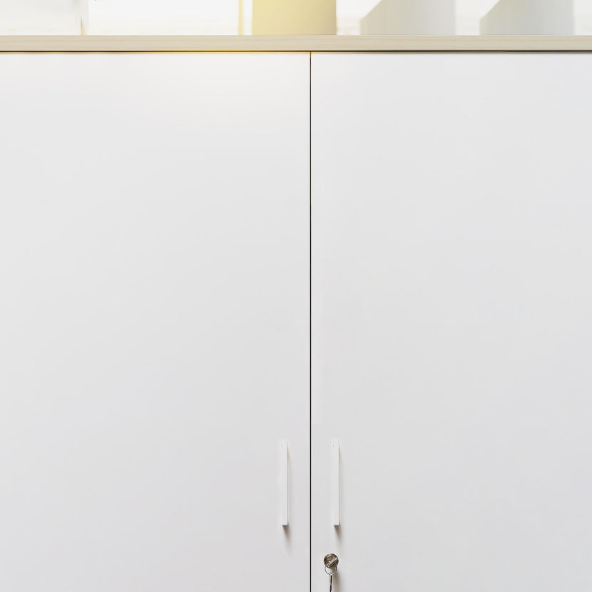 UNI Armoire de porte d'aile | 5 oh, 800 x 1897 mm, érable / blanc
