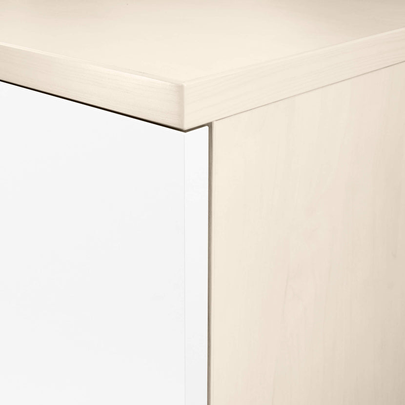 UNI Armoire de porte d'aile | 5 oh, 800 x 1897 mm, érable / blanc
