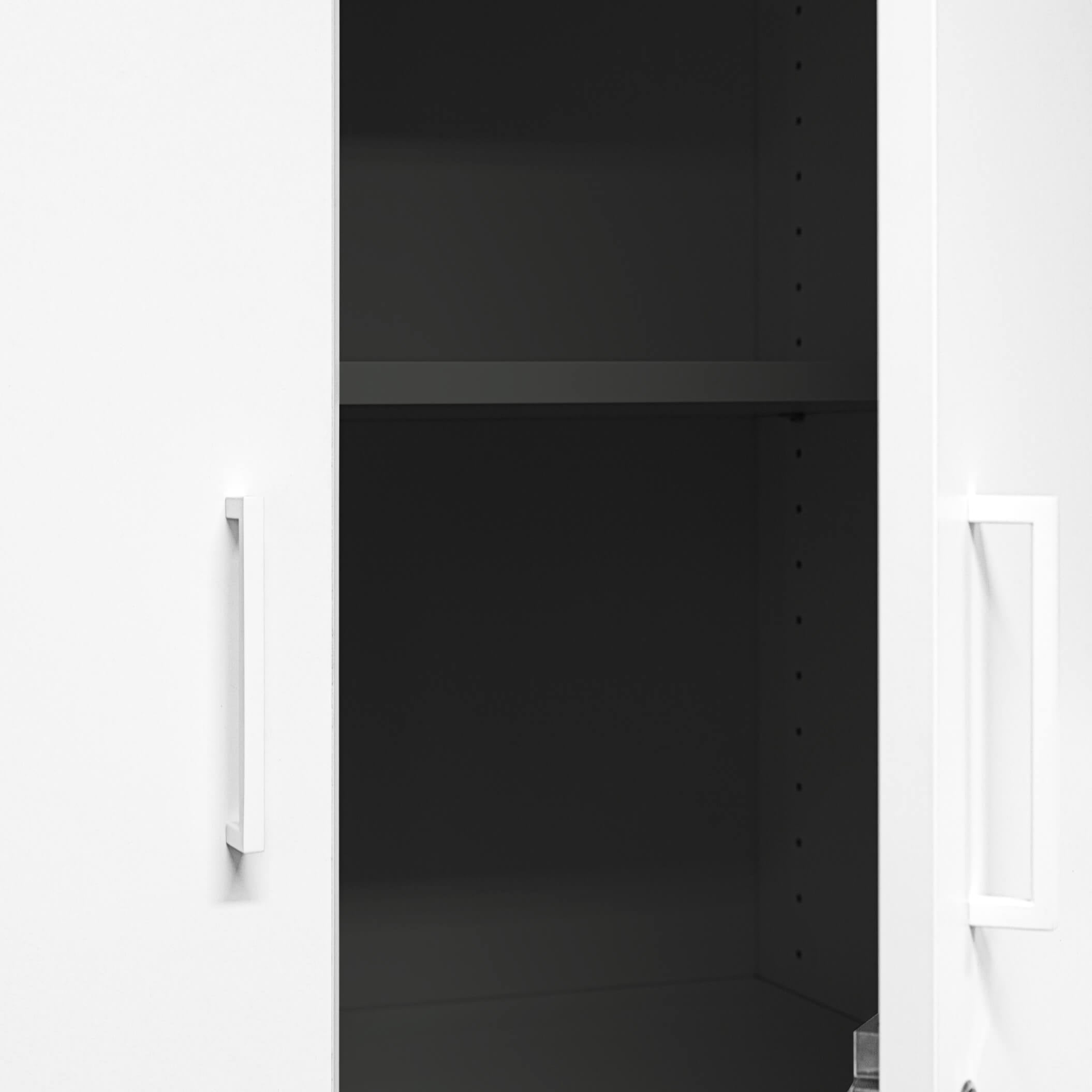 UNI Wing door cabinet | 5 Oh, 800 x 1897 mm, anthracite / white