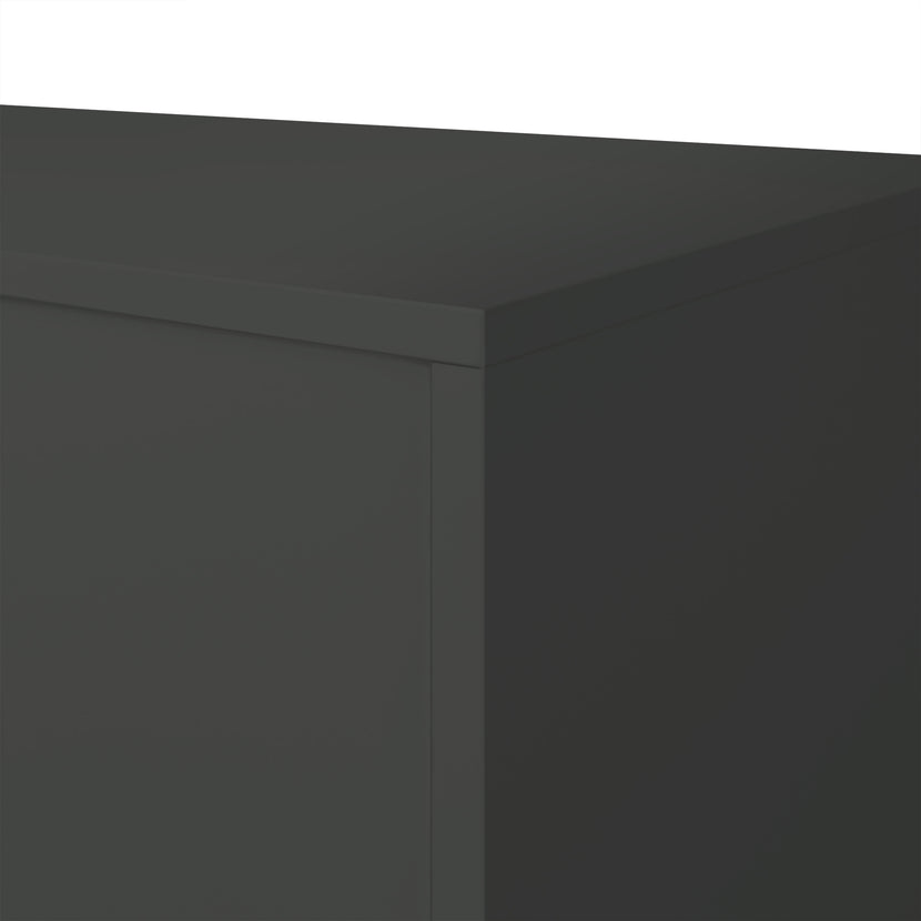 UNI Wing door cabinet | 5 Oh, 800 x 1897 mm, anthracite / white