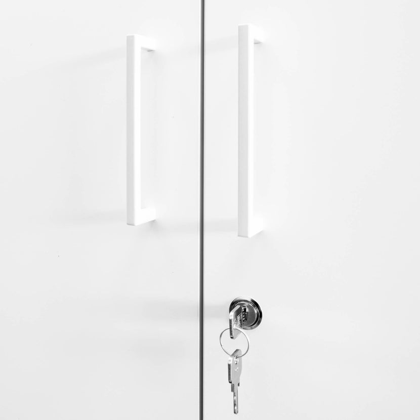 UNI Wing door cabinet | 5 Oh, 800 x 1897 mm, anthracite / white