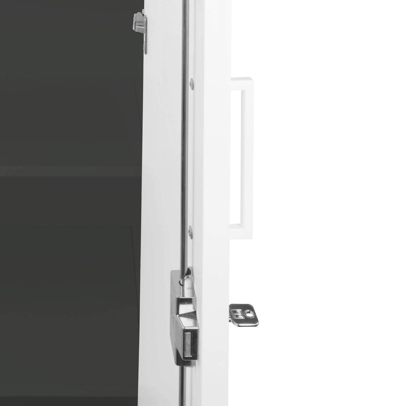 UNI Wing door cabinet | 5 Oh, 800 x 1897 mm, anthracite / white