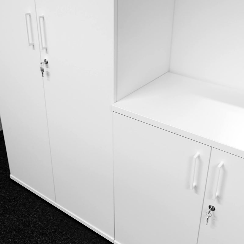 UNI Flügeltürenschrank | 5 OH, 800 x 1897 mm, Weiß - 4 Main Image