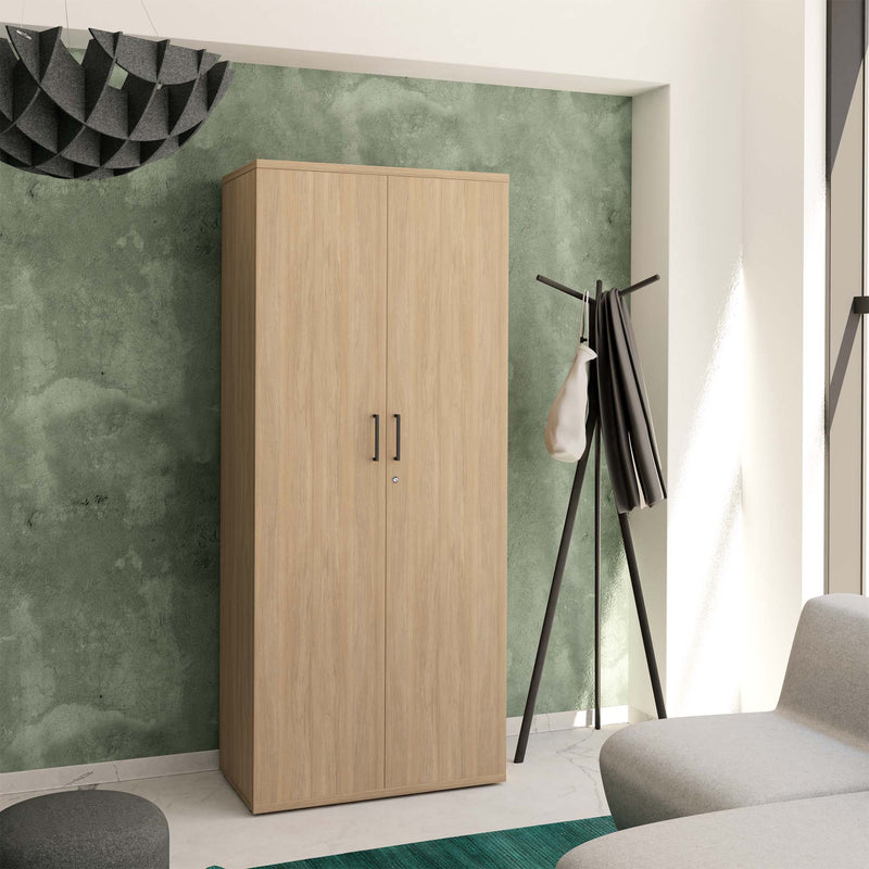 UNI Armadio ad ante battenti | 5 OH, 800 x 1897 mm, rovere ambra  - 1 Main Image