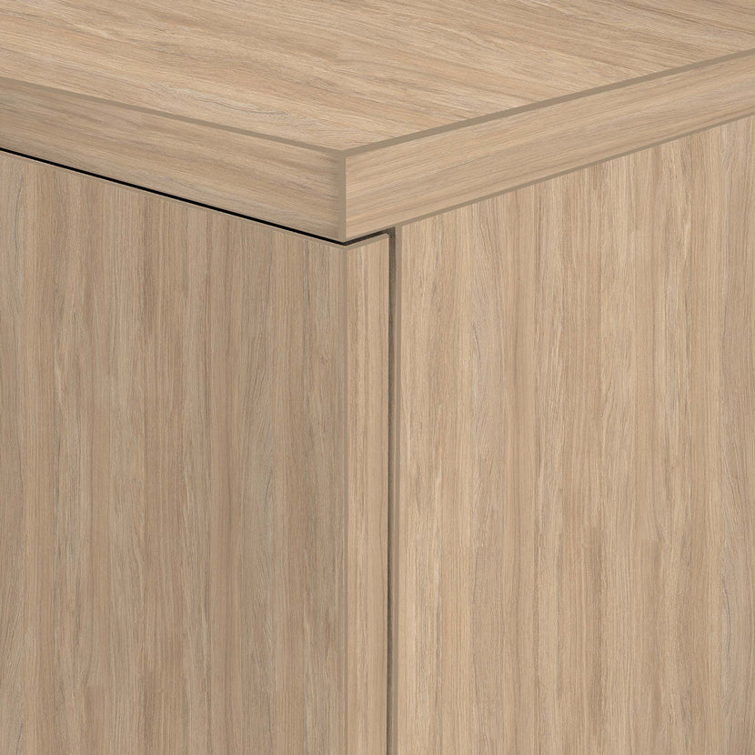 UNI double door wardrobe | 5 OH, 1000 x 1897 mm, amber oak