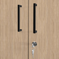 UNI double door wardrobe | 5 OH, 1000 x 1897 mm, amber oak