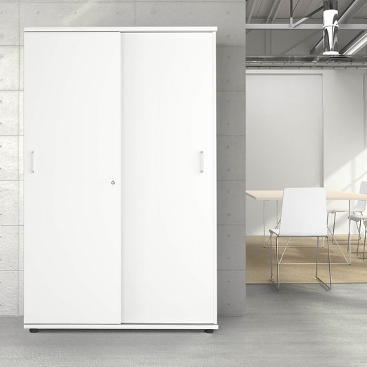 UNI Sliding door cabinet | 5 Oh, 1200 x 1897 mm, white