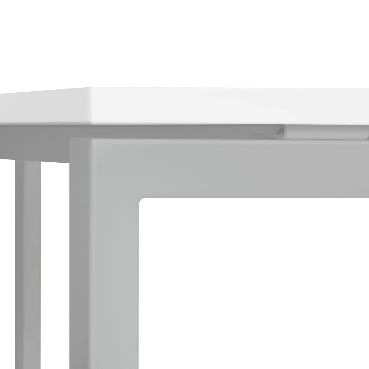 NOVA U meeting table | 800 x 800 mm, White  - 4 Lightbox Main Image