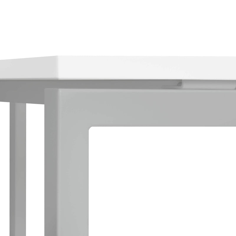 NOVA U meeting table | 800 x 800 mm, White  - 4 Main Image