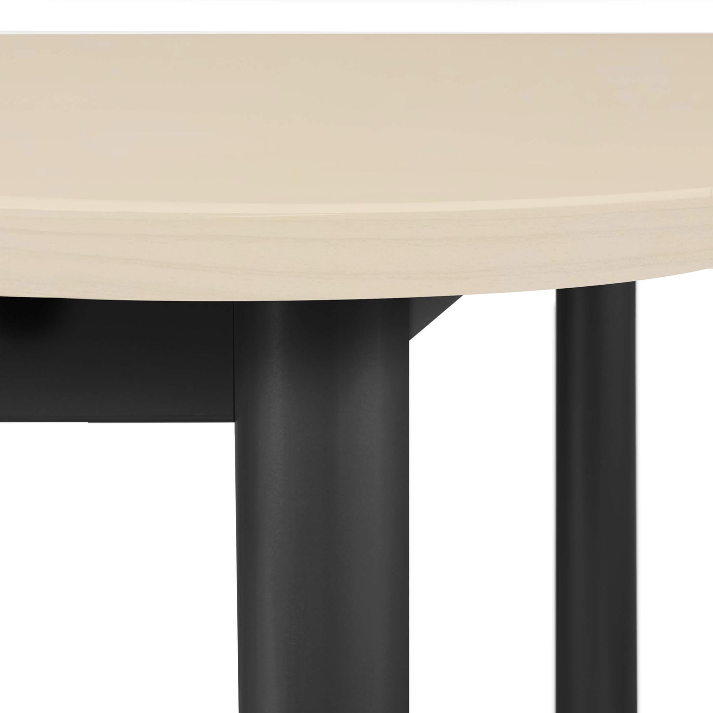 Table de conférence OPTIMA | Ovale, 2400 x 1000 mm, érable