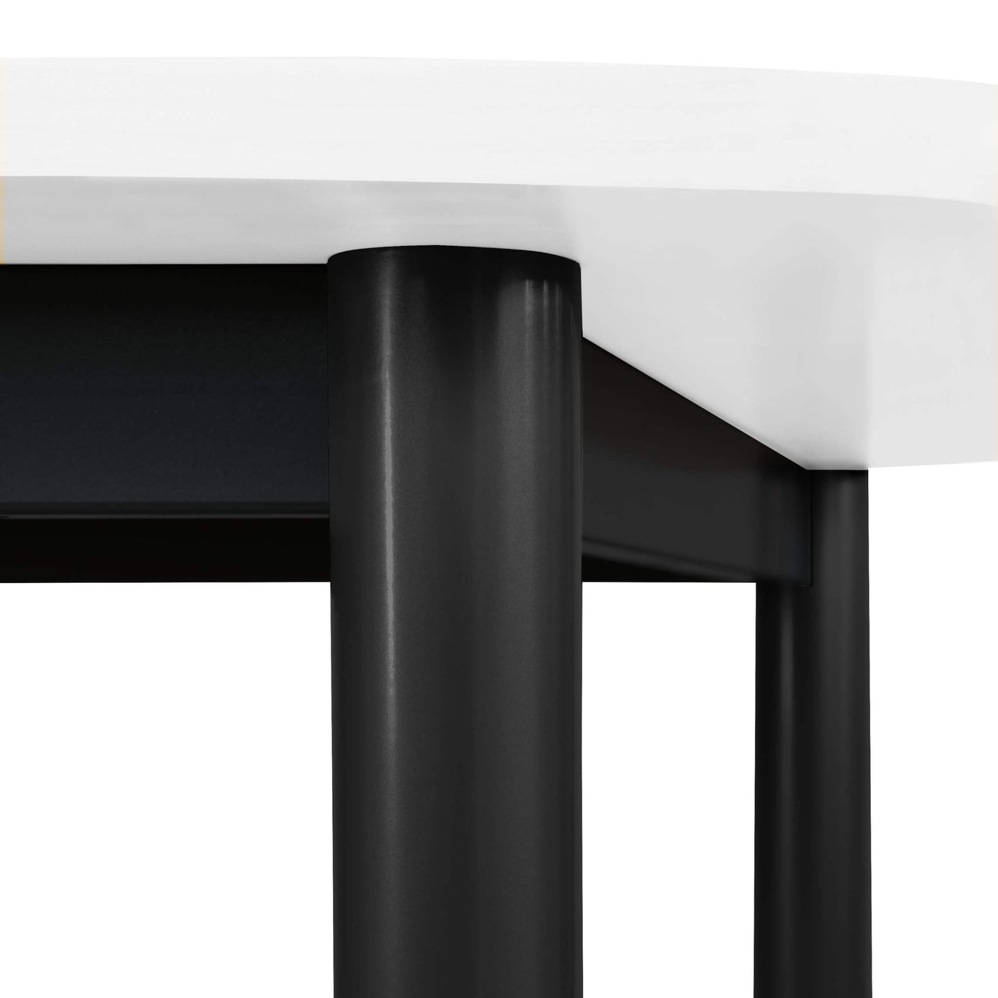 OPTIMA Konferenztisch | Oval, 2400 x 1000 mm, Weiß