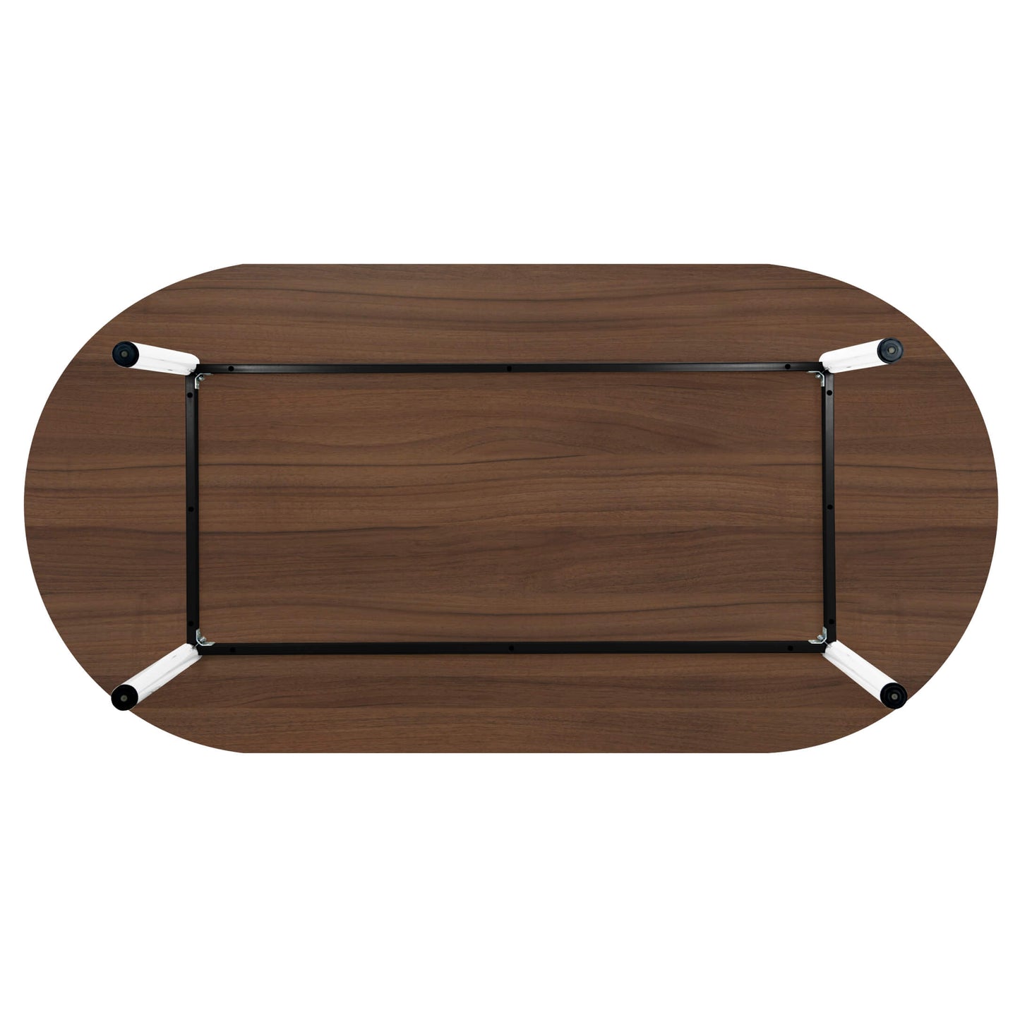 OPTIMA conference table | Oval, 2400 x 1000 mm, walnut