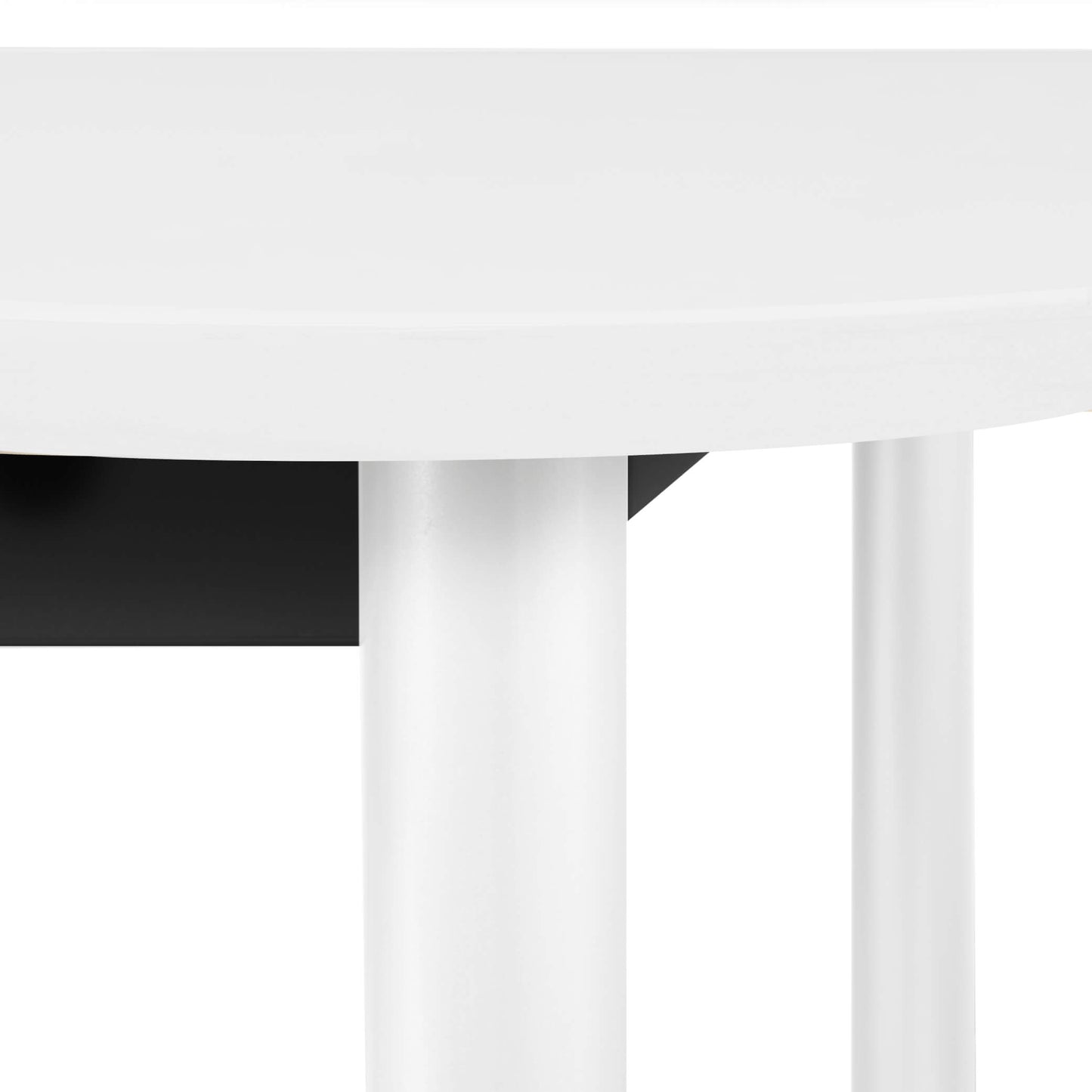 OPTIMA Konferenztisch | Oval, 2400 x 1000 mm, Weiß