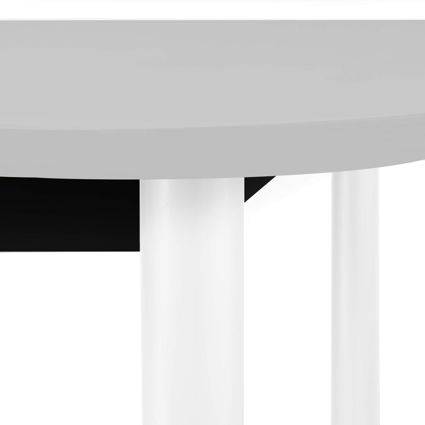 Table de conférence OPTIMA | Ovale, 2400 x 1000 mm, gris perle