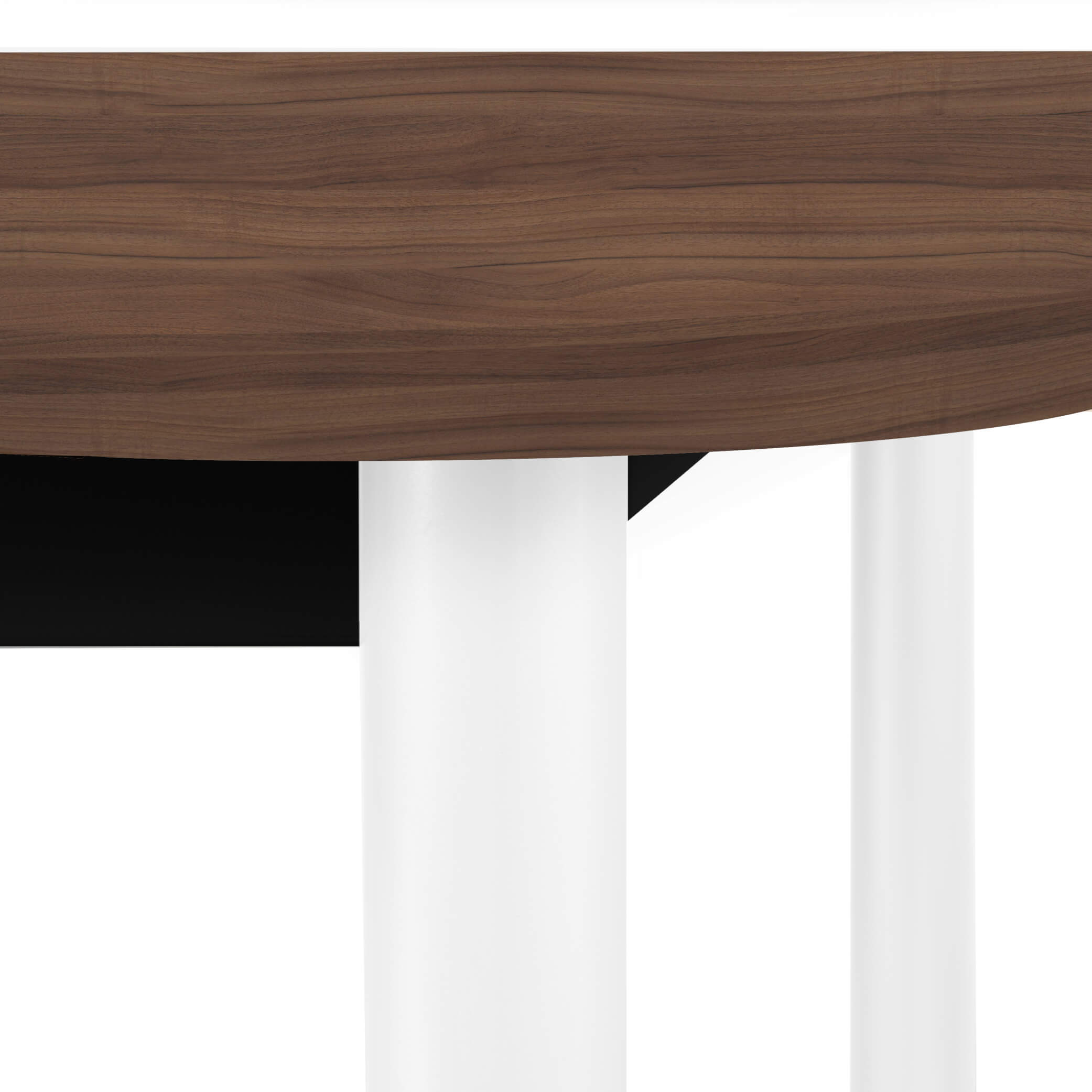 OPTIMA Tabella della conferenza | Ovale, 2400 x 1000 mm, noce