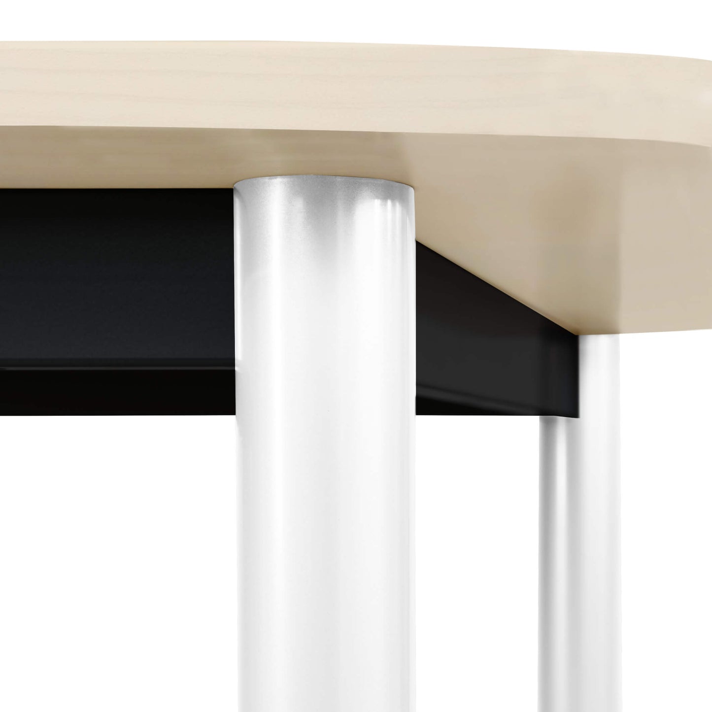 Table de conférence OPTIMA | Ovale, 2400 x 1000 mm, érable