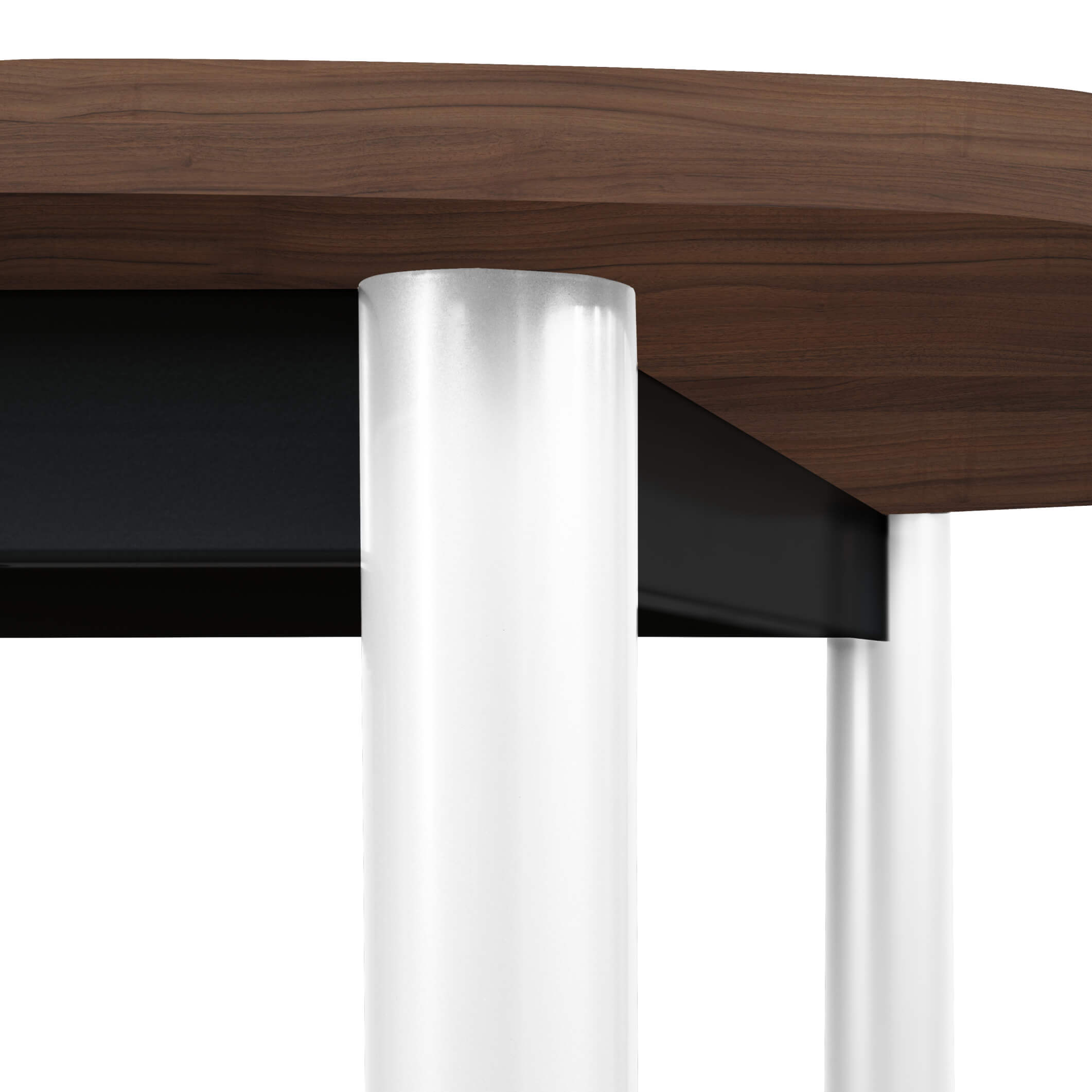 OPTIMA Tabella della conferenza | Ovale, 2400 x 1000 mm, noce