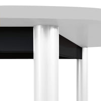 Table de conférence OPTIMA | Ovale, 2400 x 1000 mm, gris perle