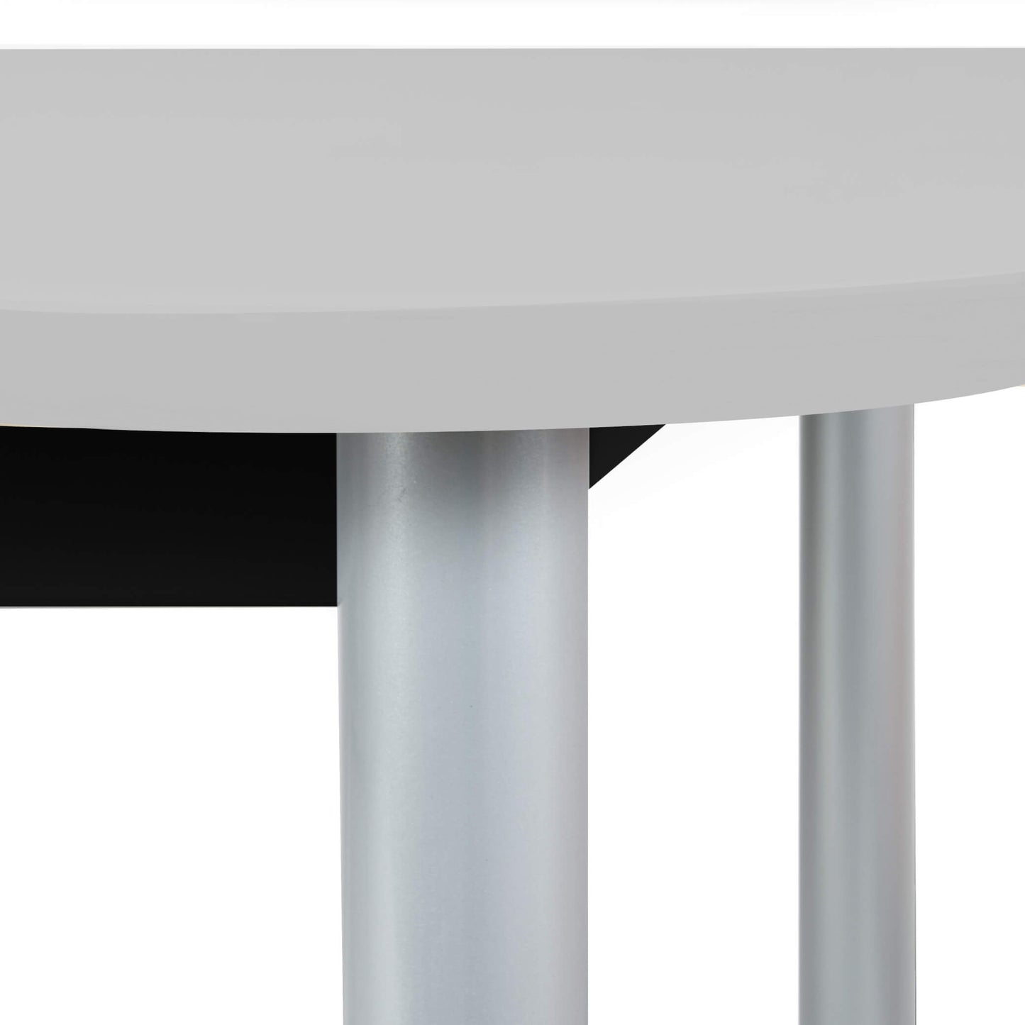 Table de conférence OPTIMA | Ovale, 2400 x 1000 mm, gris perle