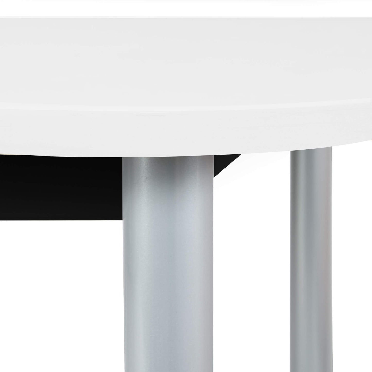 OPTIMA Konferenztisch | Oval, 2400 x 1000 mm, Weiß
