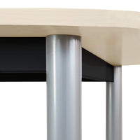 Table de conférence OPTIMA | Ovale, 2400 x 1000 mm, érable