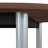 OPTIMA conference table | Oval, 2400 x 1000 mm, walnut