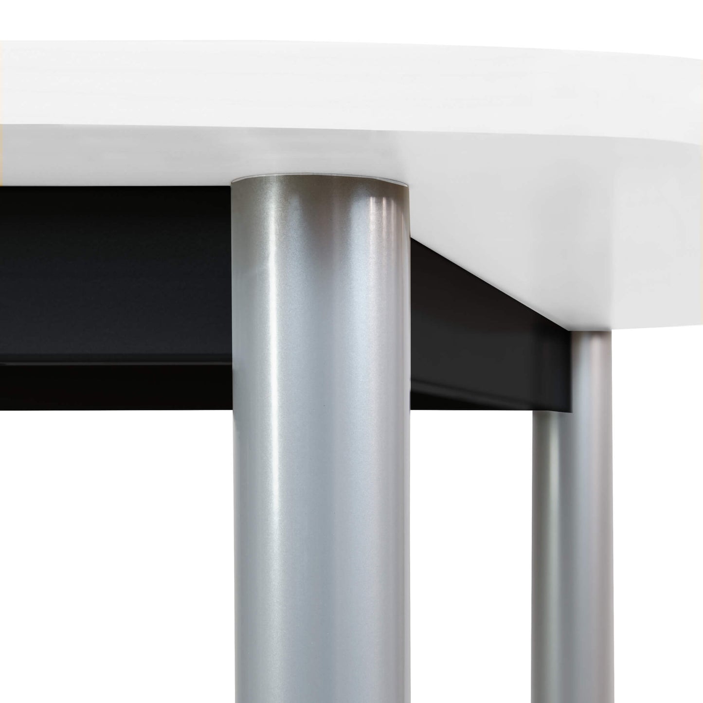 OPTIMA Konferenztisch | Oval, 2400 x 1000 mm, Weiß