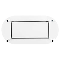 OPTIMA Tabella della conferenza | Ovale, 2000 x 1000 mm, bianco